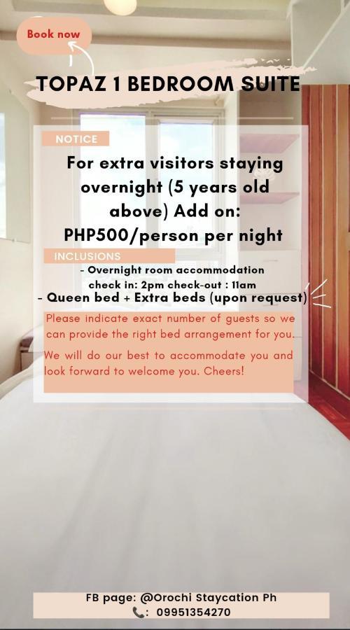 Topaz 1 Bedroom Suite Orochi Staycation Ph At Centrio Towers Cagayán de Oro Extérieur photo